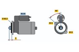 ROZRUSZNIK AUDI A6 1,9TDI 01- /1,8KW/ PG12.1. 0 001 124 020