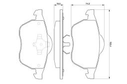 KLOCKI HAM./PRZ/ VW PASSAT 96-,AUDI A4  /BEZ CZUJNIKA/ PG 1.1. 0 986 424 481