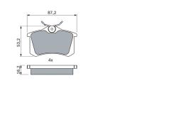 KLOCKI HAM./TYŁ/ VW PASSAT 97-,AUDI A4 97- PG 1.1. 0 986 494 387