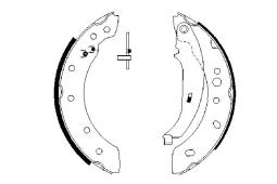 SZCZĘKI HAM.RENAULT CLIO 98- /203X38/ /+ PG 1.4. 0 986 487 672