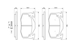 KLOCKI HAM./TYŁ/ RENAULT 19 PG 1.1. 0 986 461 149