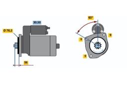 ROZRUSZNIK VW T4 2,4D 95- /12V/ /2.0KW/ PG12.1. 0 001 125 031