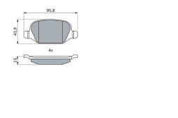 KLOCKI HAM./TYŁ/ LANCIA LYBRA 99- PG 1.1. 0 986 424 553