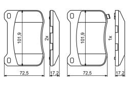 KLOCKI HAM.LEXUS IS F 5,0 12,2007-05,2014 PG 1.1 0 986 494 872