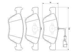 KLOCKI HAM./PRZ/ FIAT MAREA 2,0-2,4TD PG 1.1. 0 986 424 578