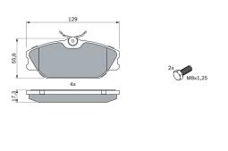 KLOCKI HAM./PRZ/ RENAULT LAGUNA 93- PG 1.1. 0 986 424 533