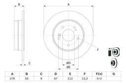TARCZA HAM./TYŁ/ DB 124 200 T/TE/TD -93 PG 1.2. 0 986 478 325