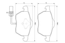 KLOCKI HAM./PRZ/ VW GOLF IV 1,9TDI-2,3 V PG 1.1. 0 986 424 706