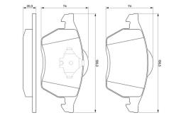 KLOCKI HAM./PRZ/ AUDI A4 94- 1,8-2,8    /BEZ CZUJNIKA/ PG 1.1. 0 986 494 003