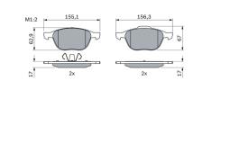 KLOCKI HAM./PRZ/ FORD FOCUS II 04- PG 1.1. 0 986 424 794
