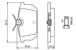 KLOCKI HAM./TYŁ/ FIAT TEMPRA 90- PG 1.1. 0 986 491 030