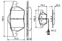 KLOCKI HAM./PRZ/ AUDI 100 91- /CZUJNIK O/ PG 1.1. 0 986 460 937