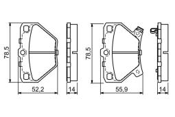 KLOCKI HAM./TYŁ/ TOYOTA YARIS 99- PG 1.1. 0 986 424 630
