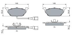KLOCKI HAM./PRZ/ VW GOLF IV /+CZUJNIK/ PG 1.1. 0 986 494 019