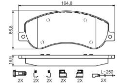 KLOCKI HAM./PRZ/ FORD TRANSIT 260-300 06- PG 1.2. 0 986 494 624