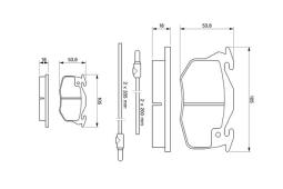 KLOCKI HAM./PRZ/ PEUGEOT 106 91- /BDX/ PG 1.1. 0 986 461 763