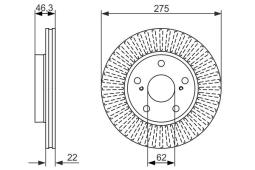 TARCZA HAM./PRZ/ TOYOTA AURIS 1,4I VVTI 06- 16V DOHC /4ZZ-FE/ PG 1.2. 0 986 479 341