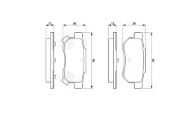 KLOCKI HAM./TYŁ/ HONDA CIVIC 90- PG 1.1. 0 986 461 131