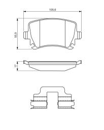 KLOCKI HAM./TYŁ/ VW PASSAT 05- PG 1.2. 0 986 494 649