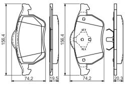 KLOCKI HAM./PRZ/ FORD GALAXY 00- PG 1.1 0 986 494 390