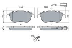 KLOCKI HAM./PRZ/ FIAT STILO 1,2-1,6 16V PG 1.1. 0 986 424 597