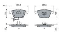KLOCKI HAM./PRZ/ AUDI A6 ALLROAD 2,7TDI 06- PG 1.1. 0 986 494 104