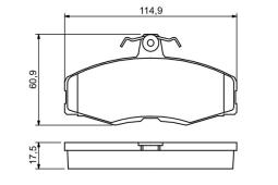 KLOCKI HAM./PRZ/ FORD SIERRA 1,6 PG 1.1. 0 986 468 613