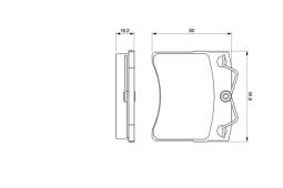 KLOCKI HAM./PRZ/ VW T4 /WENT./ PG 1.1. 0 986 460 954