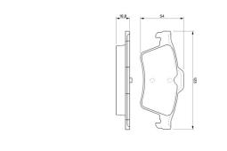 KLOCKI HAM./TYŁ/ MAZDA 5 05- PG 1.1. 0 986 424 617
