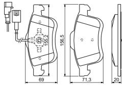 KLOCKI HAM./PRZ/ FIAT DOBLO 1,9JTD 09- PG 1.1. 0 986 494 453