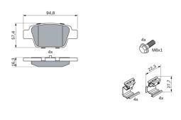 KLOCKI HAM./TYŁ/ FIAT STILO 01- PG 1.1. 0 986 494 030