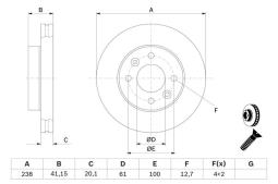 TARCZA HAM./PRZ/ RENAULT 19,21 1,7-1,9D PG 1.2. 0 986 478 276