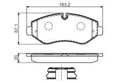 KLOCKI HAM./PRZ/ IVECO DAILY 35.10 06- PG 1.1 0 986 494 582