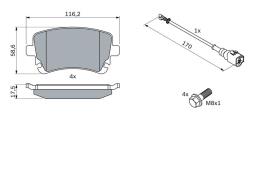 KLOCKI HAM./TYŁ/ VW T5 03- PG 1.1. 0 986 494 108