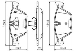 KLOCKI HAM./PRZ/ BMW 5 03- PG 1.1. 0 986 494 118