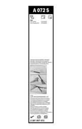 PIÓRA WYCIER. 600MM/475MM 2SZT /AEROTWIN/ BMW 3 /E90,91/ PG10.2. 3 397 007 072