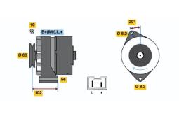 ALTERNATOR /BOSCH PROGRAM BX/ PG12.4. 0 986 034 740          BX