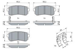 KLOCKI HAM./TYŁ/ KIA RIO 1,4-1,5CRDI 05- PG 1.1 0 986 494 627