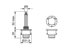 ŻARÓWKA D4S /XENON/ /BOSCH/ PG2.3. 1 987 302 906