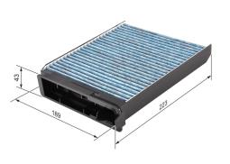 FILTR KABINY DACIA DUSTER 10- /ANTYALERGICZNY FILTER+/ PG8.5 0 986 628 502