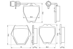 KLOCKI HAM./PRZ/ AUDI A8 98- PG 1.1. 0 986 424 689