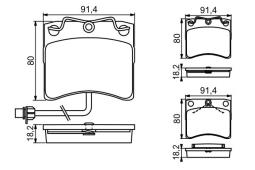 KLOCKI HAM./PRZ/ VW T4 2,5 99- /CZUJNIK/ PG 1.1. 0 986 494 041
