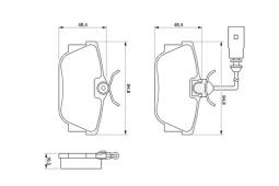 KLOCKI HAM./TYŁ/ VW T4 2,5 99- /+CZUJNIK/ PG 1.1. 0 986 424 542