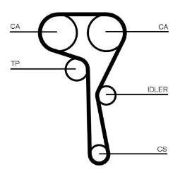 PASEK ROZRZĄDU AUDI A1,A3 1.4TFSI 12-> CONTI CT1167