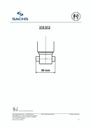 AMORT./TYŁ/ VW GOLF VII 13- SACHS A315 913