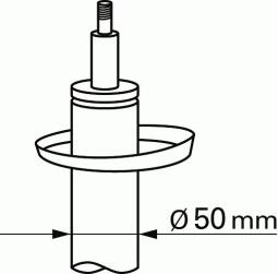 AMORT./PRZ/ VW GOLF V 03- /GAZ/ SACHS A400 050