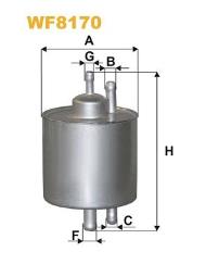 FILTR PALIWA RENAULT DIESEL 2,2-2,8 96- WIX WIX WF8178