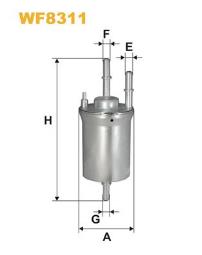FILTR PALIWA SKODA BENZ. 1,2 12V 03-/FABIA/ WIX WIX WF8317