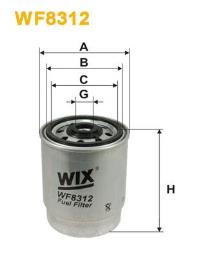 FILTR PALIWA FIAT DIESEL 1,9JTD 03-/DOBLO,STILO/ WIX WIX WF8318