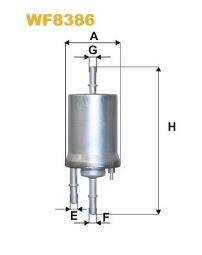 FILTR PALIWA SKODA BENZ. 1,6-2,0 03- /A3,SKODA OCTAVIA,GOLF V/ WIX WIX WF8386